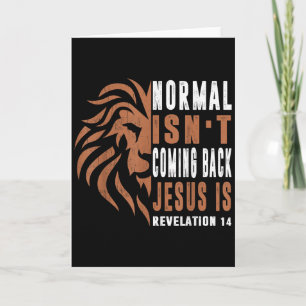 Normal Kommt Nicht Zurück Jesus Ist Papa Männer Re Karte