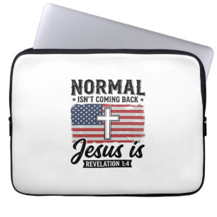 Normal Kommt Nicht Zurück Jesus-Offenbarungsshirt_ Laptopschutzhülle