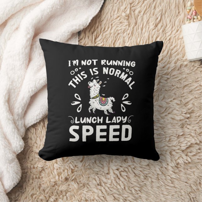 Normal Lunch Lady Speed Funny Llama Sprichwort Spa Kissen (Decke)