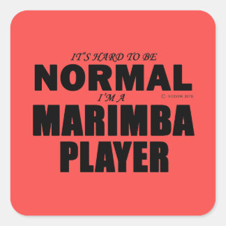 Normal Marimba Player Square Sticker