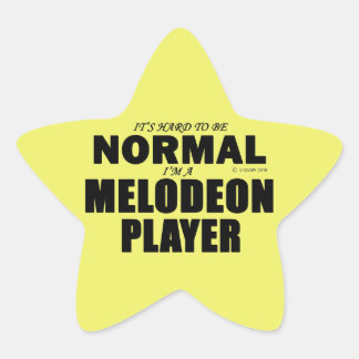 Normal Melodeon Player Star-Aufkleber Stern-Aufkleber