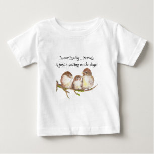 Normal nur eine Einstellung auf dem Trockner Famil Baby T-shirt