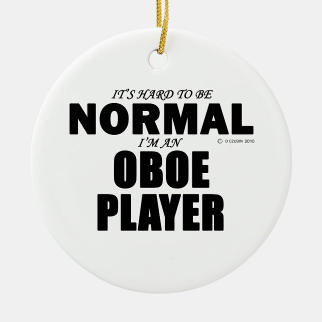 Normal Oboe Player Keramik Ornament (Vorne)