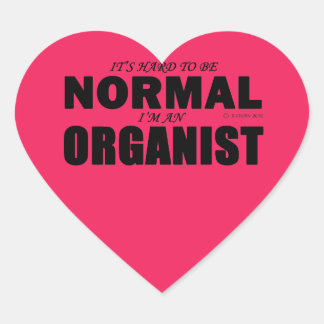 Normal-Organist-Heart-Aufkleber Herz-Aufkleber