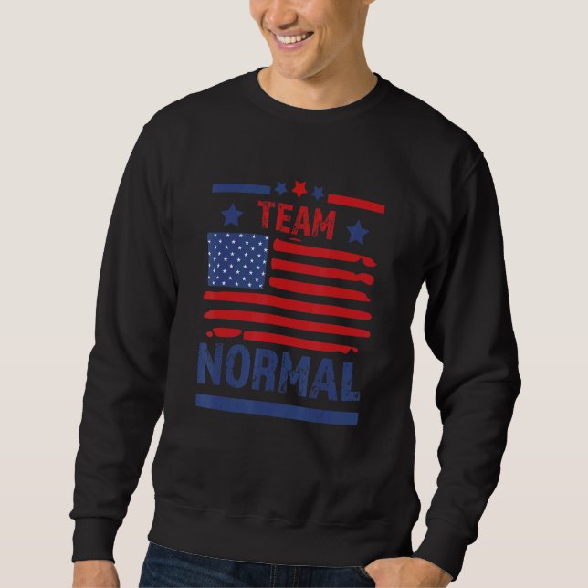 Normal Patriotic US-amerikanische Flagge Sweatshirt (Vorderseite)