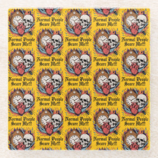 Normal People Scare Me Glasuntersetzer