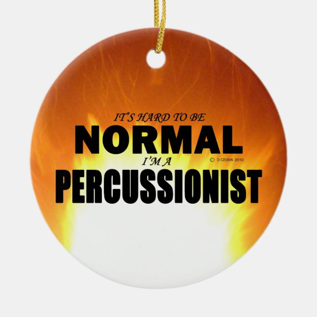 Normal Percussionist Keramik Ornament (Vorne)