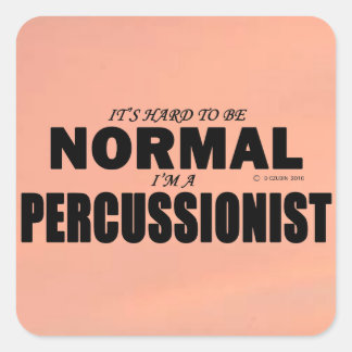 Normal Percussionist Square Sticker