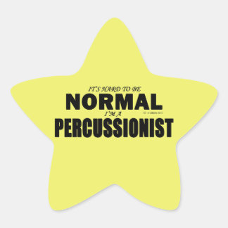 Normal Percussionist Star Sticker