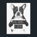 Normal sein ist lanweilig postkarte<br><div class="desc">…</div>