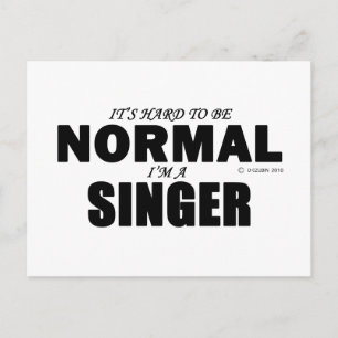 Normal Singer Postkarte