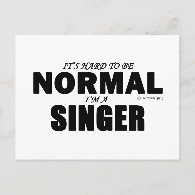 Normal Singer Postkarte (Vorderseite)