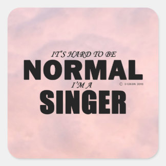Normal Singer Square Sticker
