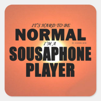 Normal Sousaphone Player Square Sticker