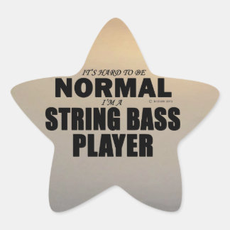 Normal String Bass Player Star Sticker