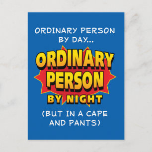 Normal Superhero Postkarte