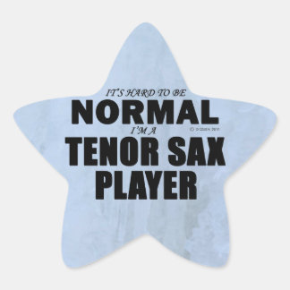 Normal Tenor Sax Player Star Sticker