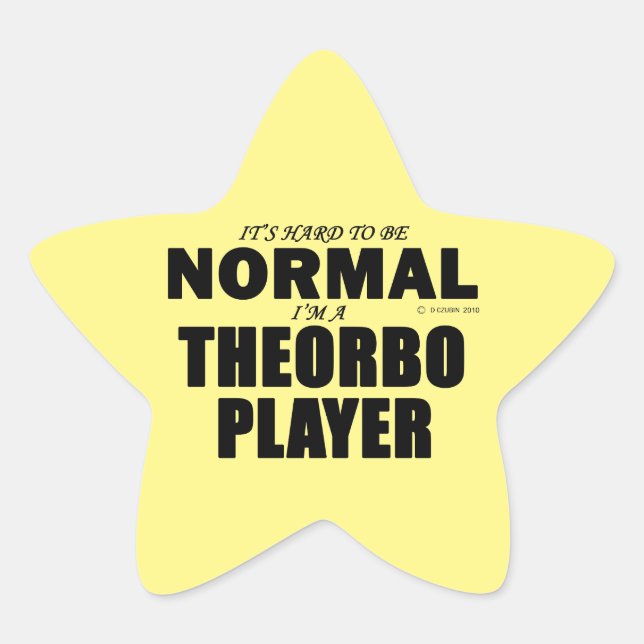 Normal Theorbo Player Star Sticker (Vorderseite)