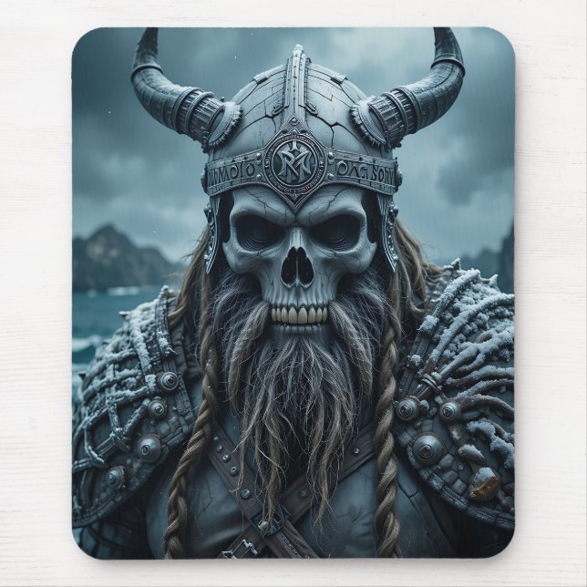 Normal Viking Poster mit Horned Helmet Mousepad (Vorne)