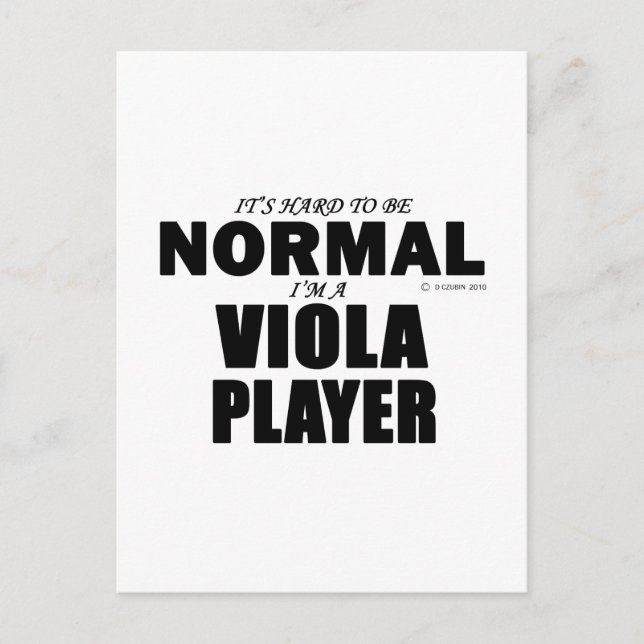 Normal Viola Player Postkarte (Vorderseite)