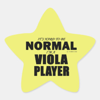 Normal Viola Player Star Sticker