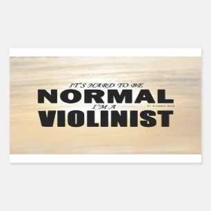 Normal-Violinist-Rechtecksticker Rechteckiger Aufkleber