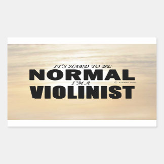 Normal-Violinist-Rechtecksticker Rechteckiger Aufkleber