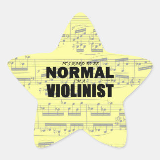 Normal Violinist Star Sticker