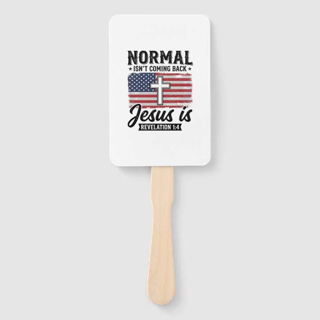 Normal Wird Nicht Zurückkommen Jesus Offenbarung S Fächer (Vorderseite)
