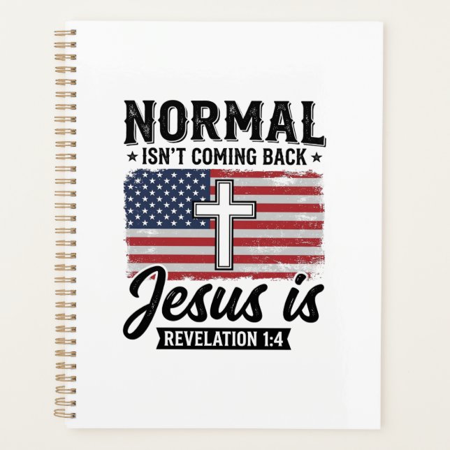 Normal Wird Nicht Zurückkommen Jesus Offenbarung S Planer (Vorderseite)