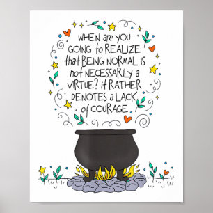 Normal zu sein ist nicht unbedingt eine Tugend Mot Poster