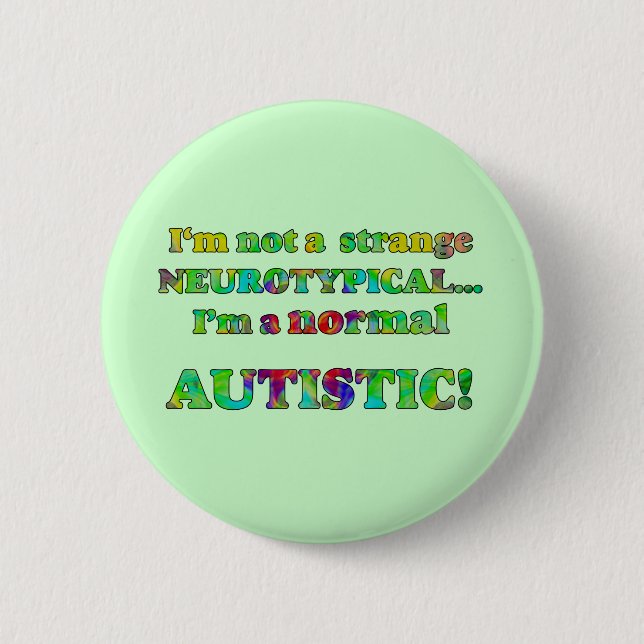 Normale Autistische Tasten Button (Vorderseite)