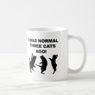Normale Drei Katzen Vorher Lustiger Becher oder Re Tasse
