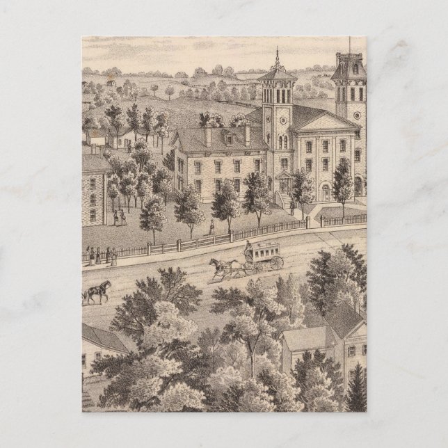 Normale Gebäude der Nordischen Schule in Indiana Postkarte (Vorderseite)