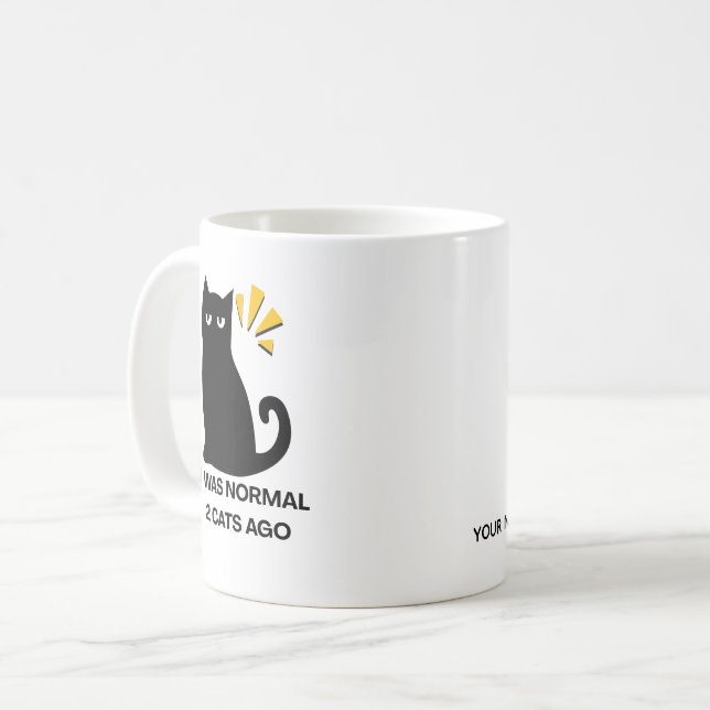 Normale Katze  Kaffeetasse (Vorderseite Links)