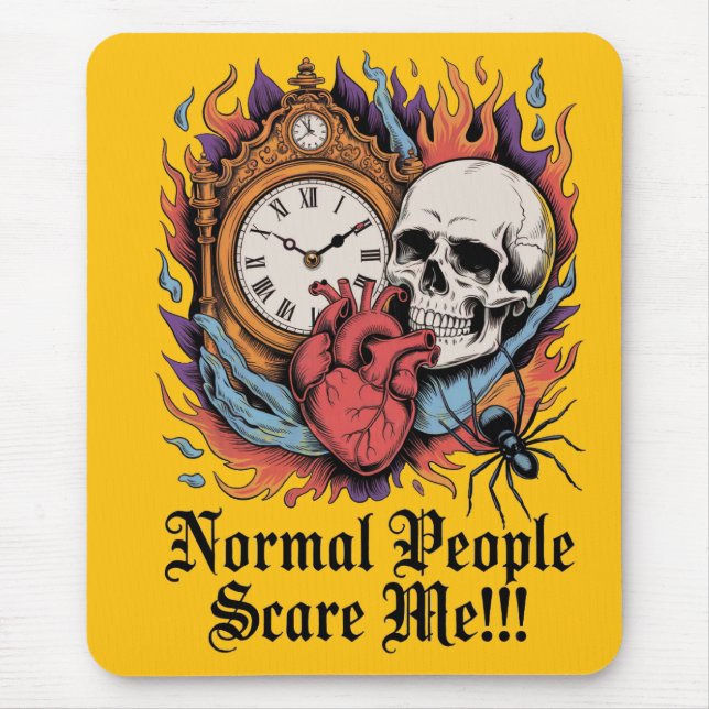 Normale Menschen machen mir Angst Mousepad (Vorne)
