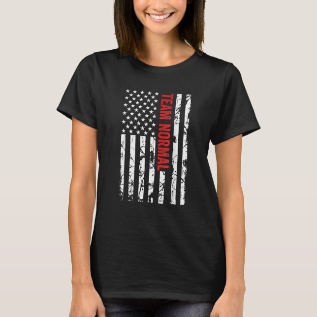 Normale Team-Flag-Team-Normal-US-Flag-Team T-Shirt (Vorderseite)