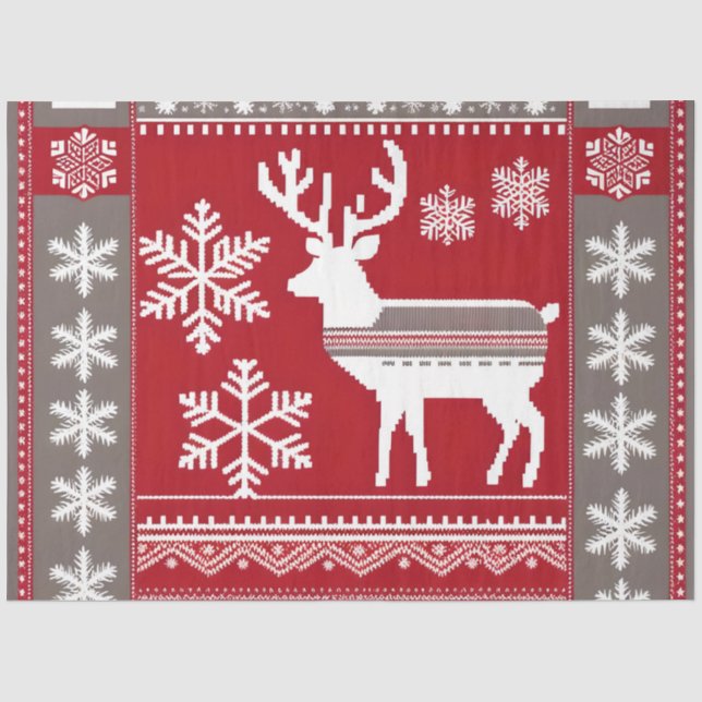 Normale Weihnachtswaschpapier Seidenpapier (Vorderseite)