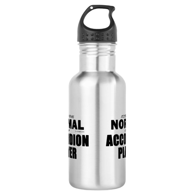 Normaler Accordion-Player Edelstahlflasche (Vorderseite)