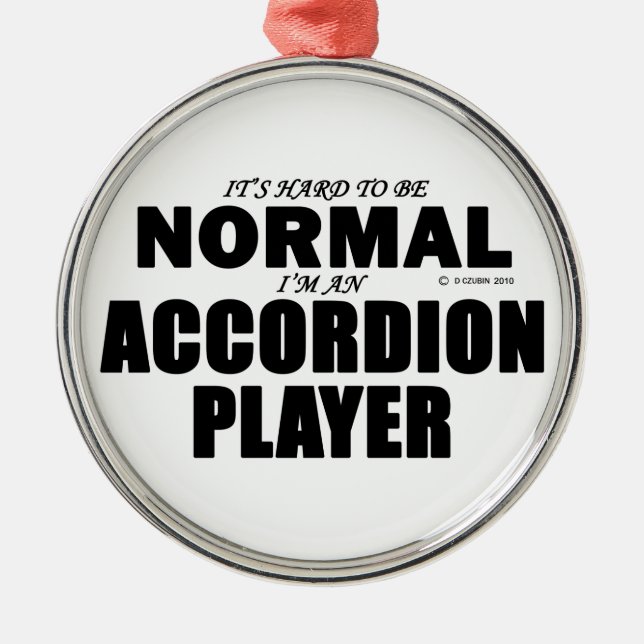 Normaler Accordion-Player Ornament Aus Metall (Vorne)