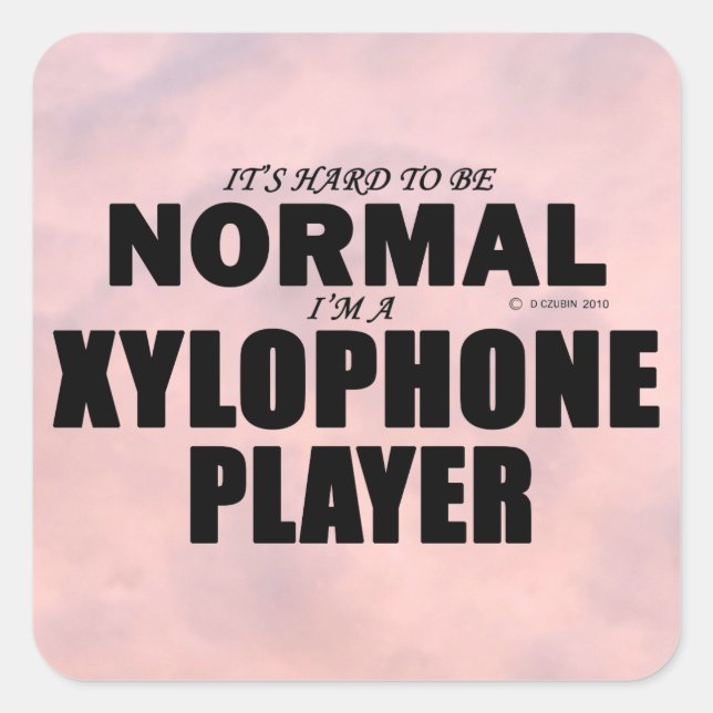 Normaler Aufkleber für den Xylophone Player (Vorderseite)