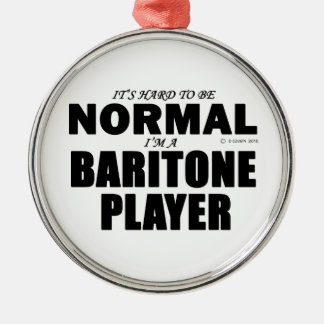 Normaler Baritone Player Silbernes Ornament
