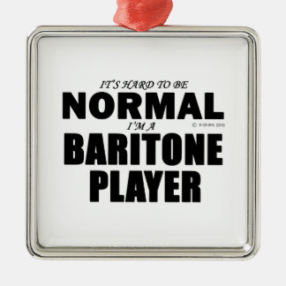 Normaler Baritone Player Silbernes Ornament