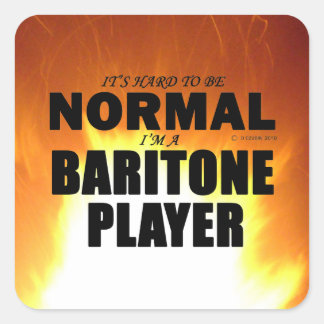 Normaler Baritone Player Square Sticker
