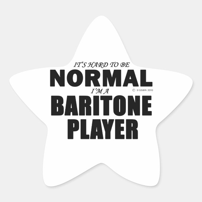 Normaler Baritone Player Stern-Aufkleber (Vorderseite)