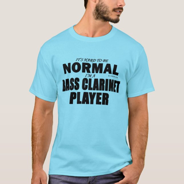 Normaler Bass Klarinettenspieler T-Shirt (Vorderseite)