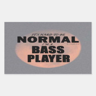 Normaler Bass Player Rechteckaufkleber Rechteckiger Aufkleber