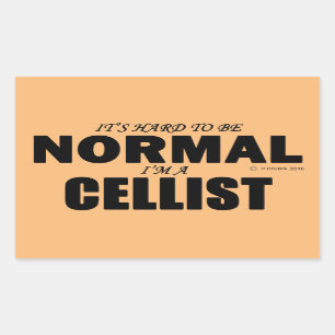 Normaler Cellist Rechteckkleber Rechteckiger Aufkleber