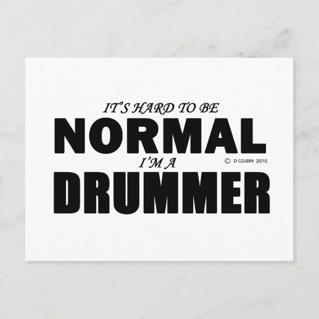 Normaler Drummer Postkarte (Vorderseite)