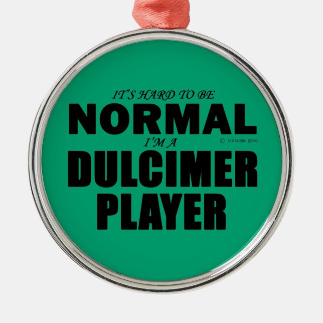 Normaler Dulcimer-Player Ornament Aus Metall (Vorne)
